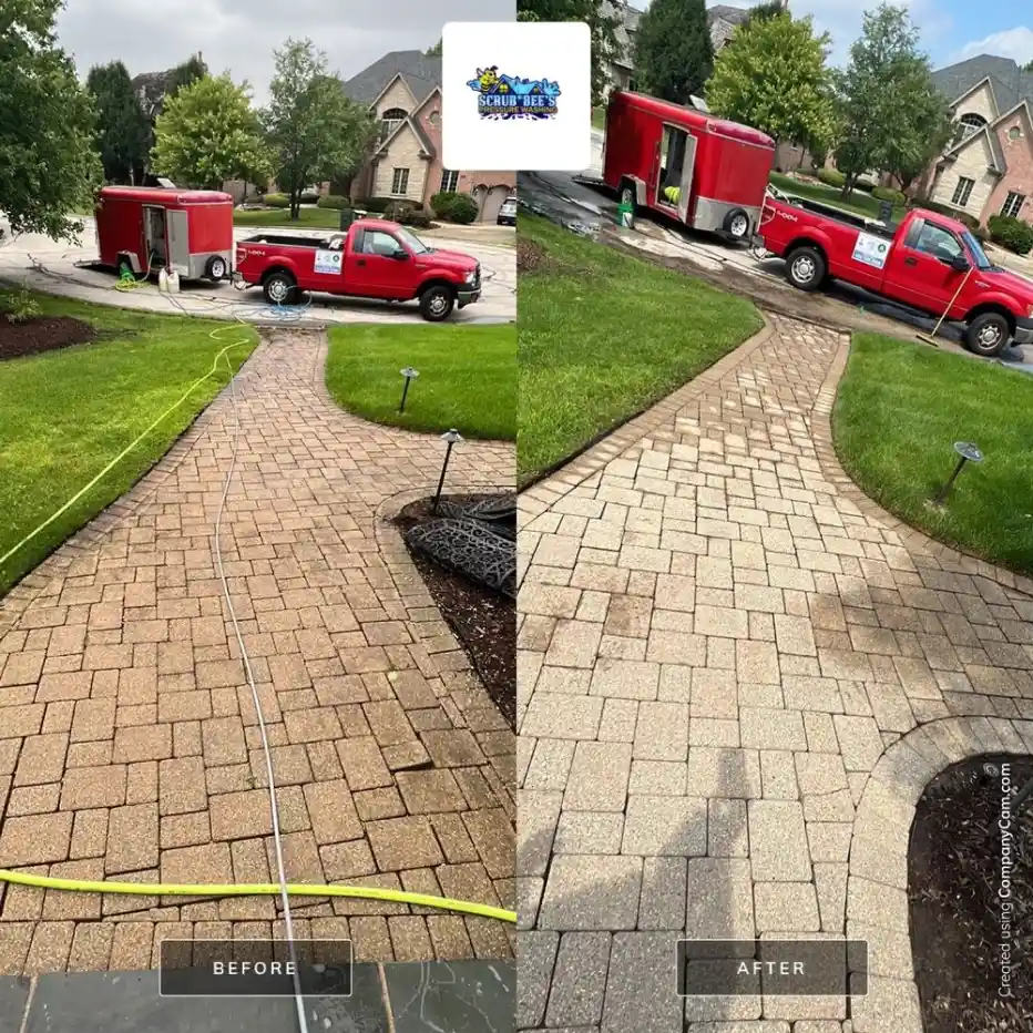 Power Washing Driveway Cleaning Service 